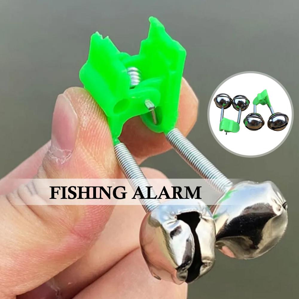 Fishing Kayak Rod Holder - 10 szt. Klipsy z dzwoneczkami alarmowymi