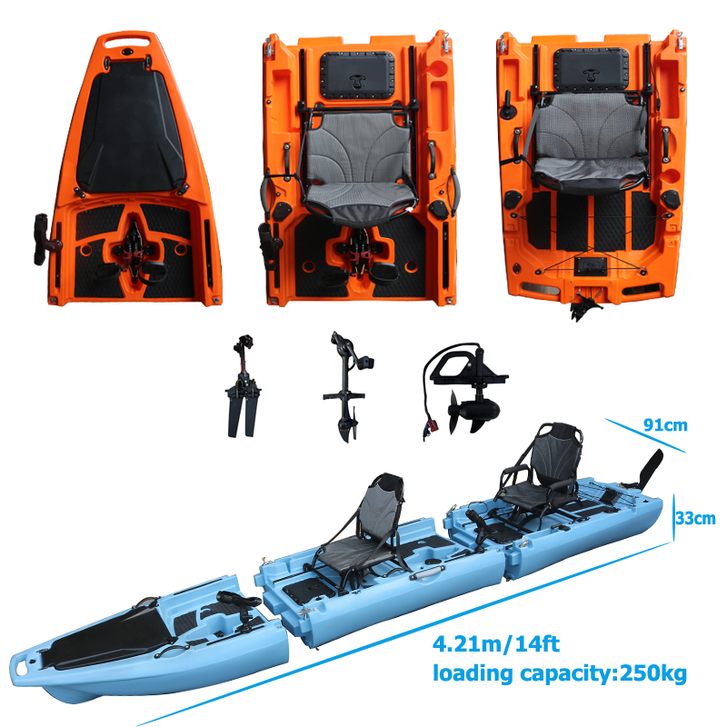 Kajak dwuosobowy rozkładany z  – Fishing Kayak Seat recenzja i cena