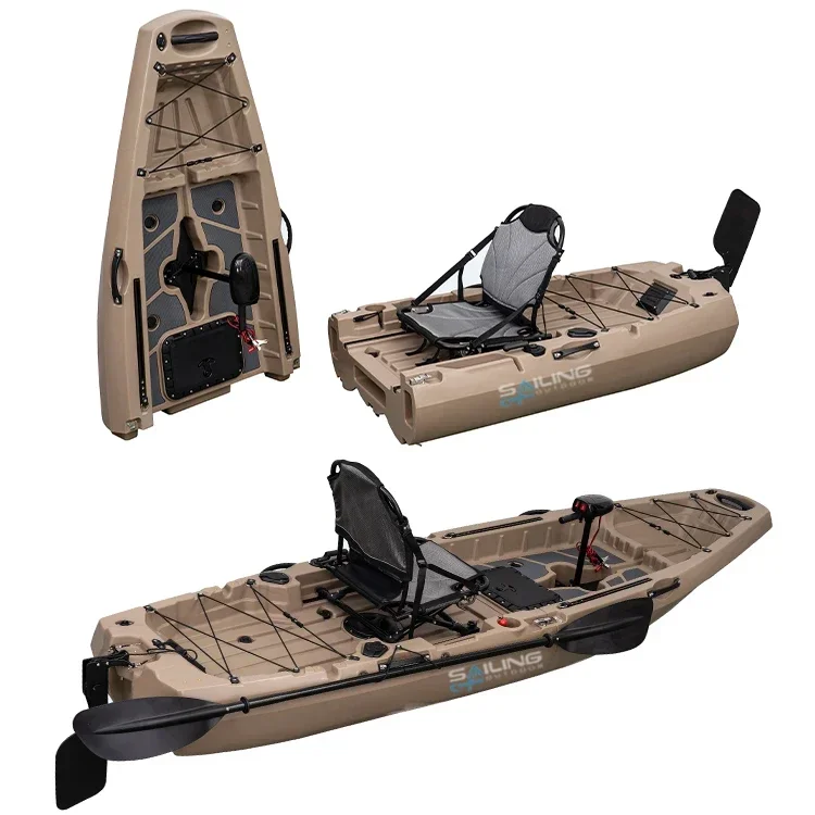 Składana plastikowa łódka wędk – Fishing Kayak Pedal Drive recenzja i cena